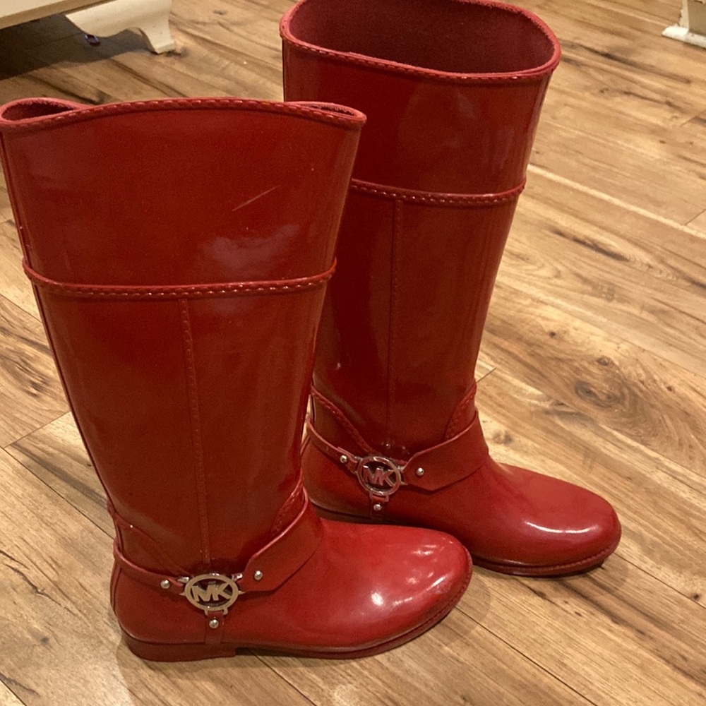Micheal Kors Rain boots SZ 8 GUC